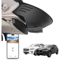 4K Dash Cam Custom for Volvo XC60 2018 2019 2020 2021 (Model C), T5 T6, OEM Look, UHD 2160P Video, WiFi & App, Loop Recording, Easy to Install, 64GB Card