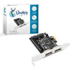 Donkey pc SATA/eSATA and IDE Controller Card in PCI Express Port (PCI-E) (2 SATA (or eSATA) + 2 ATA