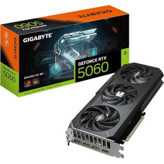 Gigabyte GeForce RTX 5060 Gaming OC 8G Graphics Card - 8GB GDDR7, 128bit, PCI-E 5.0, 2595 MHz Core Clock, 3 x DisplayPort, 1 x HDMI, GV-N5060GAMING OC-8GD