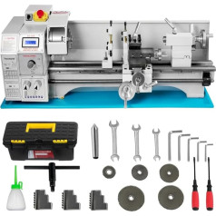 Mini-Metalldrehmaschine 1100 W Metalldrehmaschine 8,7 x 23,6 Zoll/220 x 600 mm(110V)