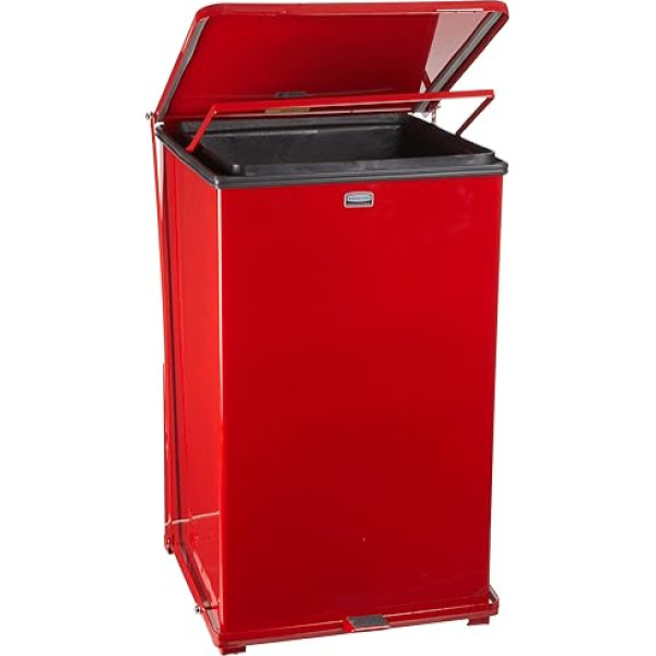 Rubbermaid Commercial Products Commercial FGST40EPLRD The Defenders Waste Bin with Plastic Lining, 22 L, Red