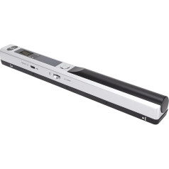 Dpofirs Portable Scanner for PC, Photo Scanner for A4 Documents, Pictures, Pages, Texts in 900 DPI, Flat Scan Handheld Scanner for Business (Silver Black)