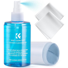 K&F Concept TV MacBook Screen Cleaning Kit - Travel Size Electronic Cleaner for Car, Computer, Laptop, iPad, MacBook, Phone, Watch, Glasses