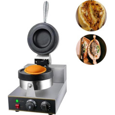 Elektrisch Hamburgerpresse Burger-Maschine, kommerzielle elektrische Schinkenpresse, Maker 1300 W, Presse, antihaftbeschichteter Schinken, 50–300 °C einstellbare Temperatur für den Heimgebra