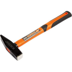 KENDO Engineer's Hammer 500 g Fibreglass Shaft with Soft Ergonomic Handle Professional Hammer 500 g with Length 325 mm
