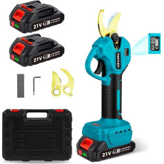 Battery Loppers Electric Loppers with Battery 45 cm Opening 21 V 2000 mAh Professional Brushless Motor Electric Pruning Saw Battery Scissors LCD for Pruning Trees Fruit Trees