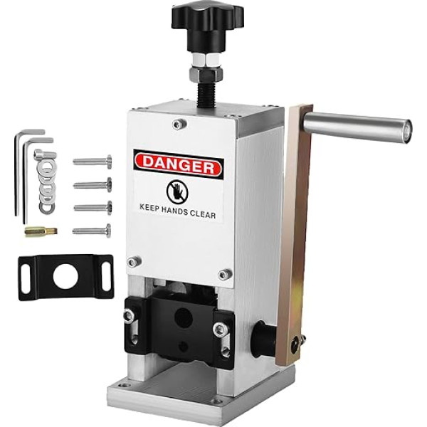 VEVOR Wire Stripping Machine for 1.5-25 mm Cable, Multiple Wire Stripper Aluminium Alloy, Manual Wire Stripping Machine, Hand Cable Peeling Machine with Stripping Speed for Wire Harness Processing