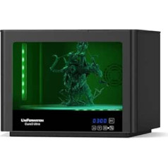 UniFormation Cure3 Ultra 14 Inch Hardening Machine 405nm UV Resin Hardening Station with 360° Turntable Assembly Space D362 x H200mm - Hardness Chamber for GK3 Pro, GK3, GK3 Ultra and Other LCD/DLP