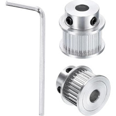 sourcing map GT-2 30T Pulley Synchronous Wheel 1/4