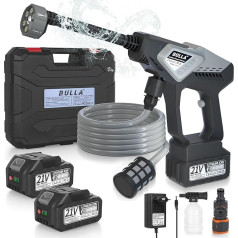 Battery Pressure Washer, Mobile High Pressure Washer with 2 x Batteries, Hydro Blast, Pressure Washer with 6-in-1 Multifunctional, Battery Pressure Washer for Car, Patio, Lawn