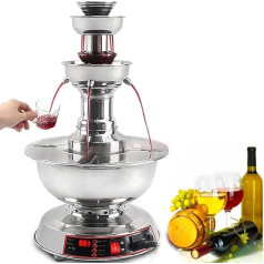 3-stufige Weinbrunnenmaschine, 1,5–3,5 l, Champagnerbrunnenausrüstung, 0–100 °C, Saftbrunnenmaschine für Hochzeitsbars und Hotels