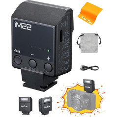 GODOX iM22 Camera Flash, Pocket Flash, iFlash Mini, Type-C Charging, GODOX iM22 Flash for Fuji, Canon, Nikon, Sony, Olympus, Panasonic Cameras