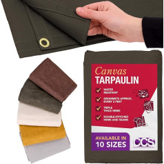 6' x 8' 10 oz Canvas Tarpaulin by Chicago Canvas