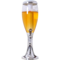 Beverage Dispenser, Beer Vending Machine, Wine Cooler, Vending Machine, Beer Barrel, Bar, Restaurant, Beer Tower, Beer Vending Machine, 3 Litres, Double Luminous Beer Tower (Color : A) (B, One Size)