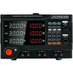 RS232 RS485 Dreikanaliges programmierbares Netzteil Hochpräzises Dreikanal-Gleichstromnetzteil (Color : CH1 15V 5A, Size : CH2 30V 5A_CH3 15V 5A)