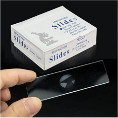 Mikroskop-Zubehör, Mikroskop-Glasschieber, 50 Stück, einzelnes konkaves Mikroskop, blanko, wiederverwendbar, für die Vorbereitung von Proben, Haltbarkeit und zuverlässige Leistung