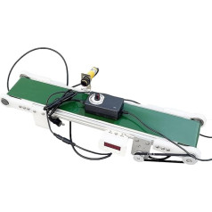 XNZJHPP Vending Machine with Stainless Steel Conveyor Belt, Automatic Conveyor Belt with Rail Transport, PVC Belt Conveyor Belt for Packaging Factory, Production Line