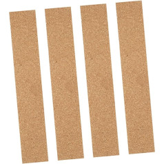 SHINEOFI Büro-bulletin-streifen 4er-pack Kork-memoboard-streifen Wandstreifen-fliesen Für Die Heimdekoration