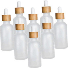 VICASKY 8 Stück Glasflaschen mit Pipetten Tropfflaschen für Ätherische Öle Auslaufsicher für Aromatherapie mit Praktischem Dosiermechanismus