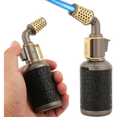 Blow Torch Pure Blow Burner Retro Copper Metal Craft Professional Kitchen Stove Butane Burner with Safety Lock