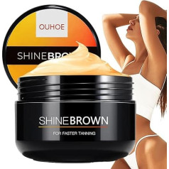 Solarium Tanning Accelerator Cream, Premium Tanning Cream, Achieve a Natural Tan with Natural Ingredients, Effective in Tanning Bed and Outdoor Sun (100 g)