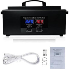 LINBEAUTI Professional Steriliser for Tools up to 230°C LED Timer - Equipped with Timer - Ideal for Cosmetics, Hairdressing Salons and Tattoo Studios