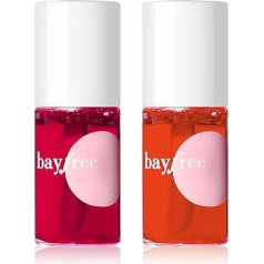 bayfree Lip Tint Cheek Stain Set Colours Lipstick Waterproof Lip Marker Lightweight Liquid Lip Gloss Natural Mattes for Women Girls (Juicy)