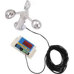 Anemometer Three Cup Wind Bowl Design, Strong Anti-Interference Capability, Tower Crane Anemometer for Wind Speed Measurement and Weather Station