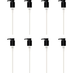 MYOC Airless-Pumpspender mit Schloss, schwarz, 100 ml, 11,5 cm Höhe, 24/28 mm Halsgröße, langlebiger Kunststoff, ideal für Shampoo, Conditioner, Gesichtswäsche und DIY-Beauty- und Hautpflegeprodukte