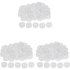 3 Set of 50pcs Plastic Cosmetic Containers Lotion Cream Sample Empty Containers 3g