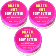 TJ's Trader Joe's Brazil Nut Body Butter 8oz (Pack of 3)