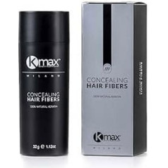 Kmax Concealing Hair Fibres 32g - Keratin Hair Fibres, Hair Powder for Hair Thickening Effect, Hair Fibres to Cover Hair Loss - Economy Size - Brown
