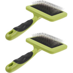 VILLCASE Pack of 2 Wool Cardiers Large Hand Cardiers for Wool Craft Wool Needle Felting Tools Slicker Brush for Dogs Weaving Carding Brushes for Needle Felting Wool