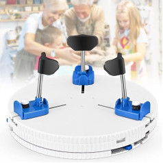 MINENICE Adjustable Ceramic Clips Tools Ceramic Tools Tool Set for Shaping Clay for Fixing Ceramic with 3 Footrest for Ceramic Beginners