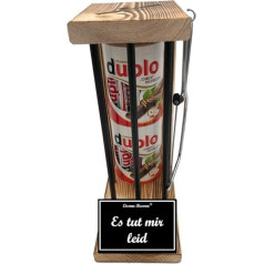 Es tut mir leid Geschenke – Sorry Gift – Duplo Bar – Iron Reserve Black Edition incl. Saw – Funny Gift Idea – Text b/w Es tut mir sorry