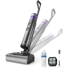 JONR ED12 Pro Max Battery Wet Dry Vacuum Cleaner, 180° Lying Down for Cleaning the Floor Under the Bed, Hot Water Self Cleaning, Hot Air Drying, Cleaning Along the Edge