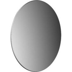 EMCO Pure Adhesive Mirror Round (Diameter 153 mm) 5x Magnification for Bathroom in Chrome Mirror Dimensions: 40 x 50 cm