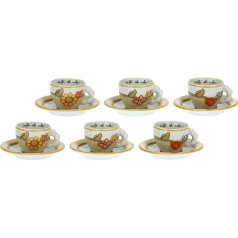 THUN - Set of 6 Porcelain Country Coffee Cups