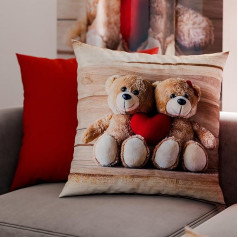 PETTI Artigiani Italiani - Sofa Cushions with Filling Decorative Cushions with Digital Print Cushion Covers for Bedroom 2 Pieces Square Cushion 50 x 50 cm 100% Made in Italy