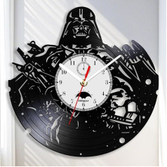 Viiluuxr Wall Clock Modern Vinyl Record Wall Clocks Clock Wall Without Ticking Noises Wall Clock Children Silent Decoration Living Room Kitchen Clock Bathroom Clock Bedroom 12 Inch Quartz Clock