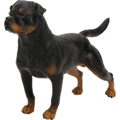 TYCIONG Rottweiler Statue Realistic Rottweiler Figurine 22cm Plastic Dog Sculpture Figurines Boys Girls Home Decor