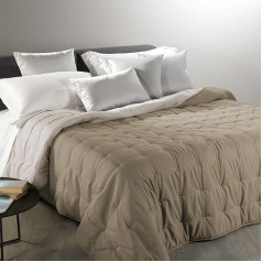 Caleffi 12751 Microfibre Mia Calduccia Double Bed Transition Blanket Taupe