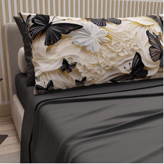 PETTI Artigiani Italiani - Single Duvet Cover Set with Pillow Cases with Digital Print - Single Bed Set - Mariposa-05 - 100% Made in Italy