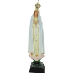 Ferrari & Arrighetti Hand Painted Statue of Our Lady of Fátima Approx 27cm Tall