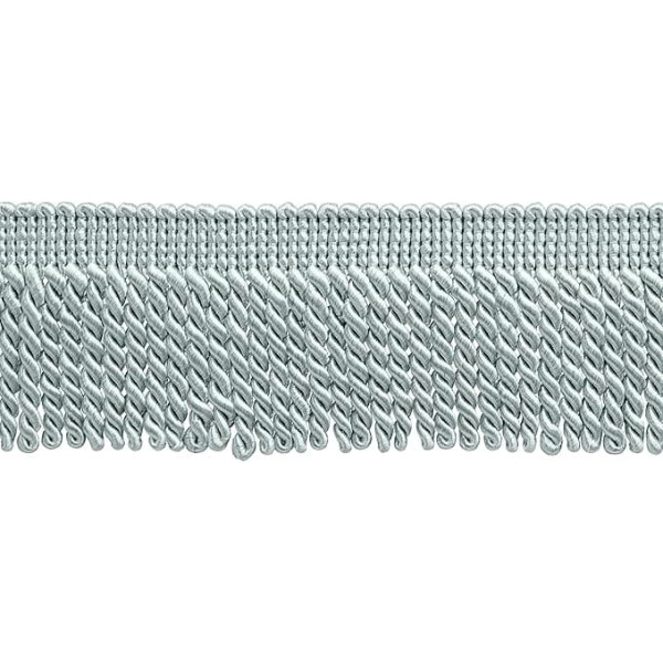 The Yard Fransenborte, 7,5 cm lang, Basic Trim, Solid Collection, Stil # BFS3, kühles Grau #79 (hellgrau), verkauft von The Yard (0,9 m)