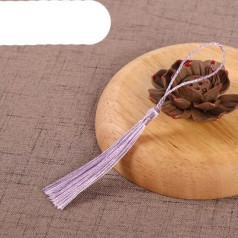 20 Pieces Mixed Colors 8cm Hanging Silk Tassels Fringe Sewing Pony Tassels Key Tassels for DIY Curtain Embellishment