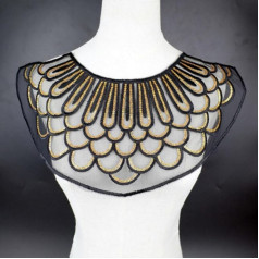 Vintage Original Lace Collar Dress Sewing Craft Lace Fabric Neckline Collar Appliques Embellishments Scrapbooking