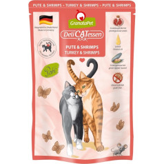 Granatapet delicatessen tītara un garneļu barība kaķiem 85g