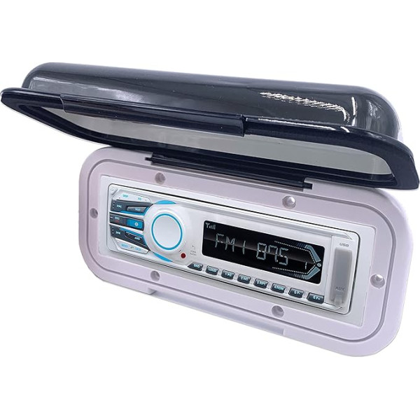 kdx-audio 78.3148 – Lid Radio Waterproof for Boats, White