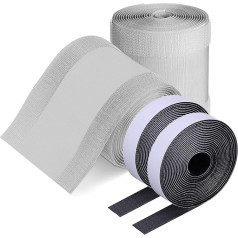 6.8m Floor Cable Covers, Wire Storage Cover to Protect Cable, Cable Cover with Tape for Carpets, Tiles, Wood Floors and Any Floor Surface (Grey)